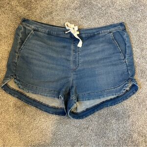 $15 Closeout! UpWest Soft Denim Pull On Shorts